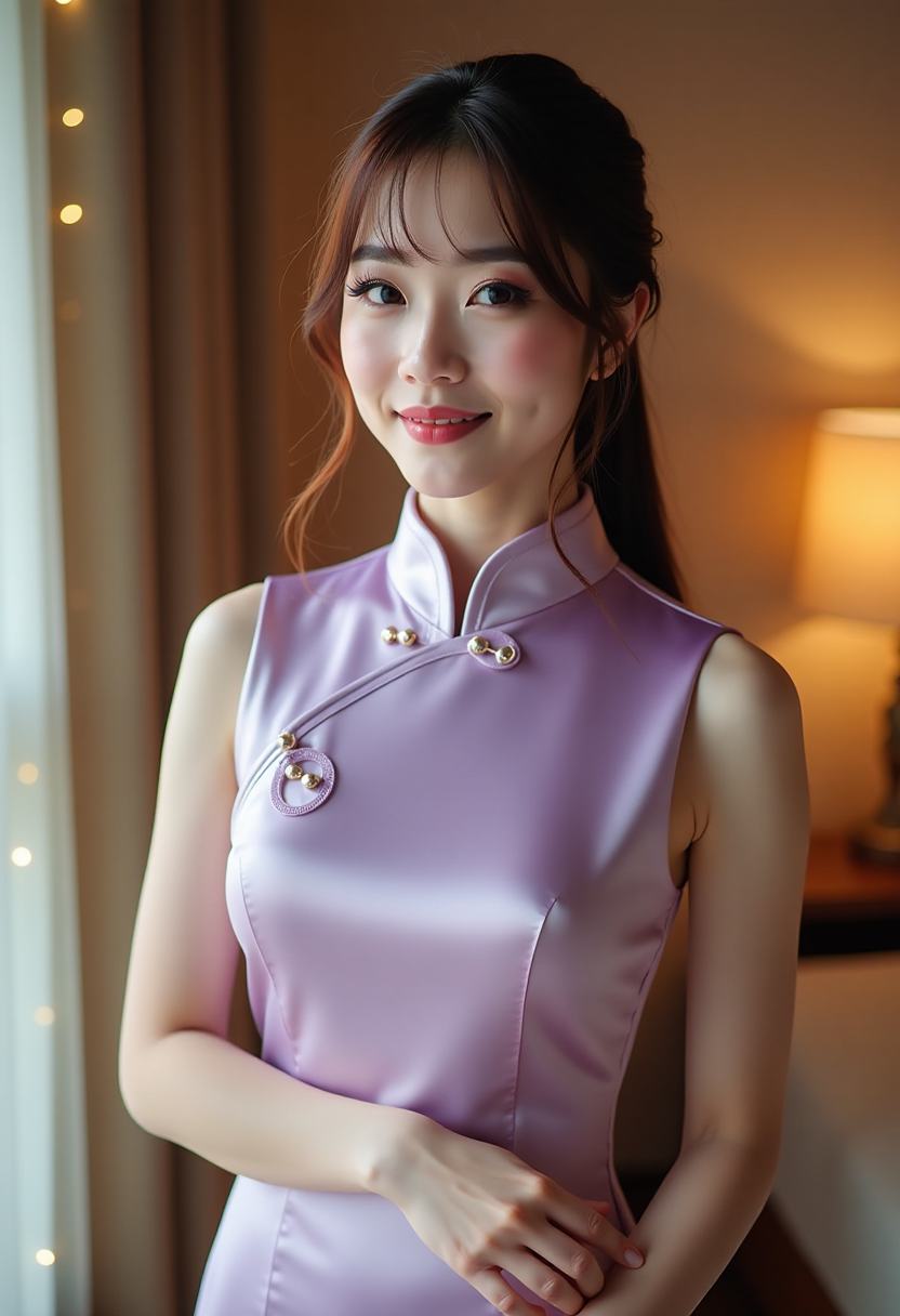 红围巾与旧相机 海报
